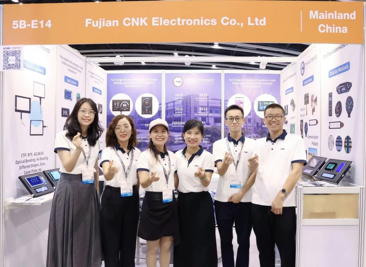 Výrobky CNK Display boli úspešne odhalené na medzinárodných elektronických komponentoch a výrobnej technológii Hongkong