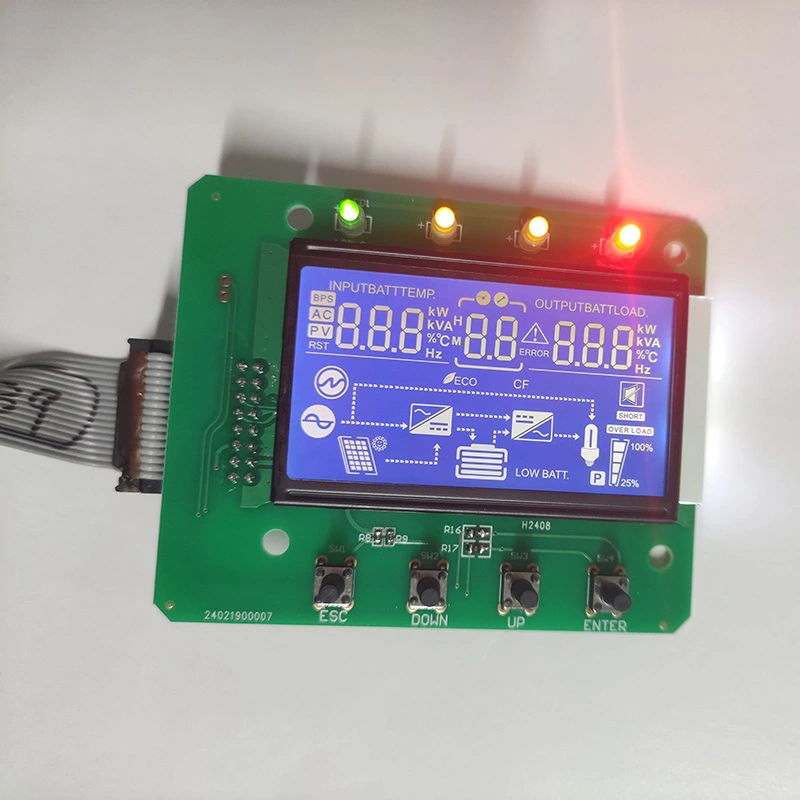 Monochromatický segment LCD displeja modul